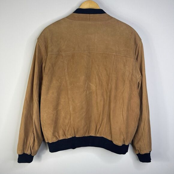 VTG Deerskin Leather Jacket Mens L Geniune Leather Grandpa Chore Barn Farm - Picture 10 of 11